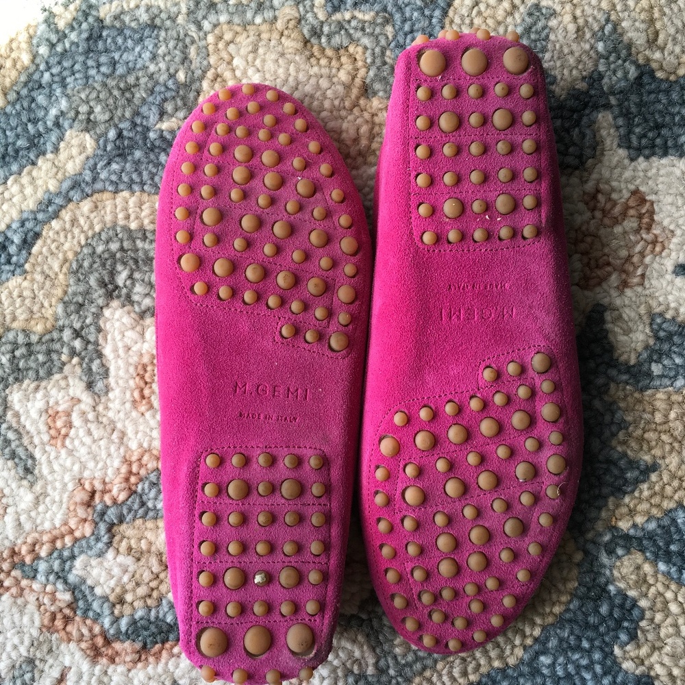 M Gemi Pink Driving Moccasins - Picture 3 of 6